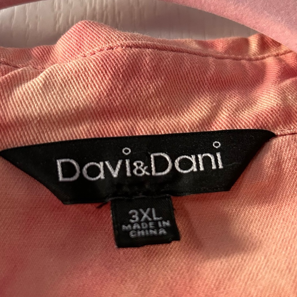 Davi & Dani Size 3xl Button Down Jacket - image 3